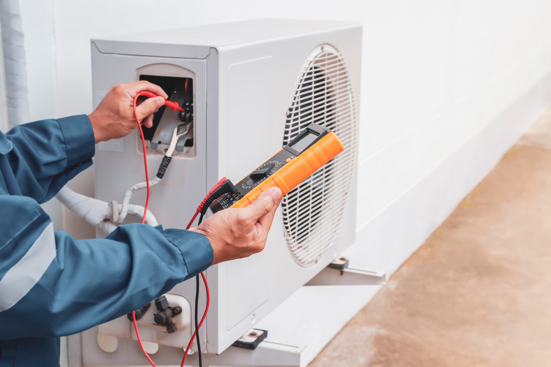 Performing maintenance for an air conditioner